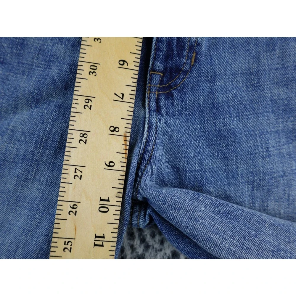 J Crew 84 Low‎ Rise Wide Leg Jeans Medium Wash Distressed Size 25